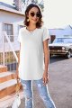 Women's Casual Batwing Long Sleeve T Shirt Round Neck Basic Loose Tunic Tops