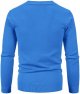 Solid Color Sweater Knitted Sweater for Men V Neck Slim Fit Button Down Base Shirt 6 Memory Foam