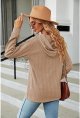 Women's Hoodies Autumn Thin Long Sleeve Sweatshirt Solid Colour Loose Top