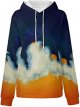 Womens Plus Size Hooded Sweatshirt Long Sleeve Drawstring Sweatshirt Loose Sweatshirt With Leopard Print Zip up