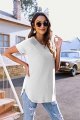 Women's Casual Batwing Long Sleeve T Shirt Round Neck Basic Loose Tunic Tops