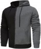 Mens Hooded Sweater Coat With Solid Color Zipper Pocket In Autumn And Winter Slip