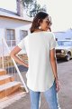 Women's Casual Batwing Long Sleeve T Shirt Round Neck Basic Loose Tunic Tops