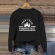 Women's Solid Color Christmas Print Long Sleeve Casual Drop Shoulder Sweatshirt Sweatshirt No Sleeves