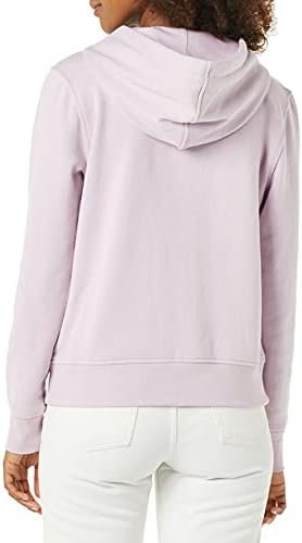 Women's Classic-Fit Long-Sleeve Open V-Neck Hooded Sweatshirt