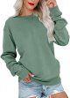 Womens Casual Long Sleeve Sweatshirt Crew Neck Cute Pullover Relaxed Fit Tops