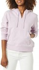 Women's Classic-Fit Long-Sleeve Open V-Neck Hooded Sweatshirt