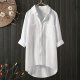 Top for WomenLinen Long Sleeve Vacation Casual Sweatshirt Striped Shirt for Women