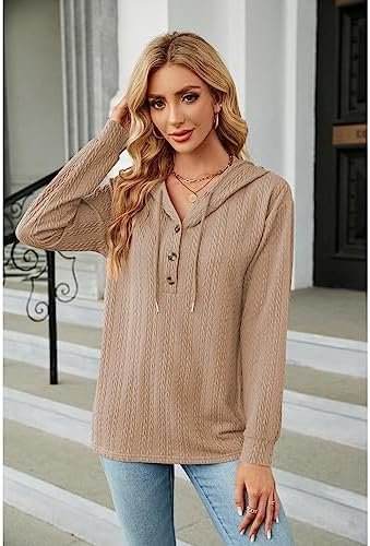 Women's Hoodies Autumn Thin Long Sleeve Sweatshirt Solid Colour Loose Top