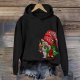 Cute Printed Women's Hoodie Casual Sweatshirt With Hood For Everyday Wear Hoodies for Ladies