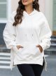 Women's Casual Oversized Hoodies Long Sleeve Reverse Seam Sweatshirts Lightweight Pullover Tops Drawstring Hoodie