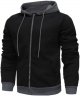 Mens Hooded Sweater Coat With Solid Color Zipper Pocket In Autumn And Winter Purse Sleepers