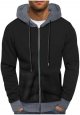 Mens Hooded Sweater Coat With Solid Color Zipper Pocket In Autumn And Winter Purse Sleepers